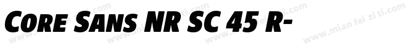Core Sans NR SC 45 R字体转换